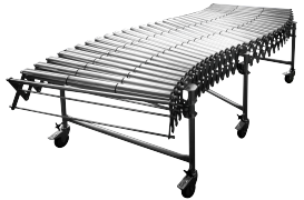 DH - extensible conveyors, steel rollers