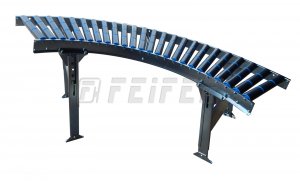DR500 conveyor - plastic rollers, curved module 90°, R=800 mm, A=100 mm
