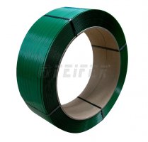 PET strap 16 x 1,00 mm, 406/145 - 1200 m, 5700 N, green, EMBOSS 15%