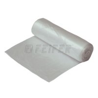 Garbage bag HDPE, 500 x 600 mm, transparent, 50pcs/roll - without overbag