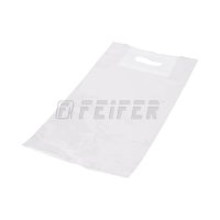 Patch handle bag 380 x 450 + 5 mm, white