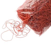 Rubber bands diameter 40/1 mm - red