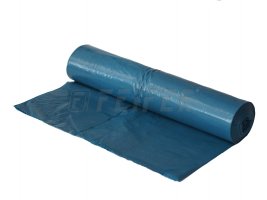 LDPE bin bag, 700 x 1100 mm, type 40, blue, 25 pcs/roll - without cover