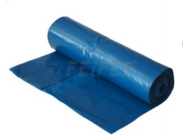 LDPE bin bag, 700 x 1100 mm, type 50, blue, 25 pcs/roll - without cover