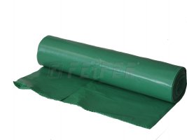 LDPE bin bag, 700 x 1100 mm, type 60, green, 25 pcs/roll - without cover