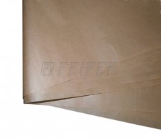 Paper interleave 1230 x 810 mm, unilaterally smoothed brown sulfate 40 gr.