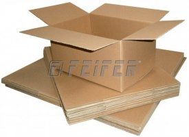 Carton box with flaps 3VVL - 400x400x400 mm (L x W x H)