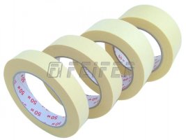 Adhesive crepe-masking tape, 30 mm x 50 m, up to 60°C - SENZATAPE